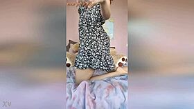 The Girl Will Do Anything To Get A Fans Attention Playfully Teasing By Gradually Getting Naked Of Leak