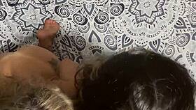 Latina bisexuals call guy until he eats them out