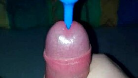 want to see this handjob with plugin leading to cumshot?