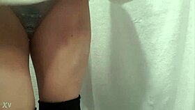 Hidden Cam Under Sink Catches Panties In Toilet