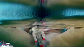 sensual jane with natural tits and big clit in lingerie gets muff diving and cunilingus