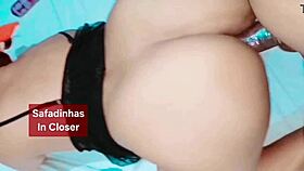 Plussize Brunette Bent Over For Anal Doggy!