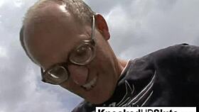 Knocked up slut says, 'i'll take care of this cock outdoors'