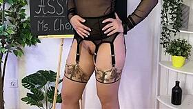 Oh Wow, Can You Handle This Curvy Amateur In Stockings And Heels Teasing Her Big Ass For Ultimate Fetish Thrills?!