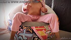 Wow, Skinny Asian Teen Masturbates Pussy and Squirts Orgasm!