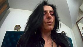 dirty-talking while masturbating and licking sex-toy pussy 263-preview