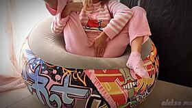 Wow, Skinny Asian Teen Masturbates Pussy and Squirts Orgasm!