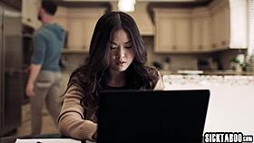 Lulu Chu craves rough sex, gets fucked after blowjob with Vic