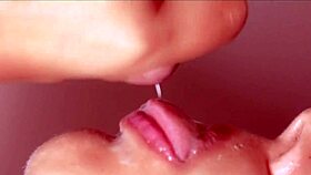 Blowjob Japanese Wife Swallows Cum Close Up!