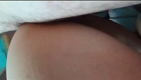 Curvy Latina Cougar Bent Over in Bedroom for Doggystyle POV Creampie on Ass