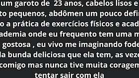 my first time with gym woman, crossdressin'