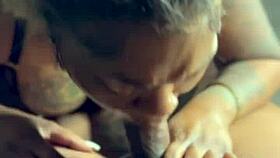 sucking dick to get hair done, pretty amateurs lick big black cock for facial