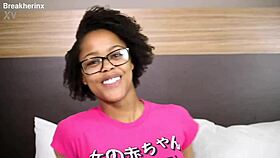 nerdy ebony teen virgin gets no mercy deepthroat and fisting from stranger 😈