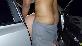 Blonde and brunette flash asses outdoors