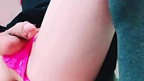 hot young ladyboy linda gets anal penetration and masturbates solo