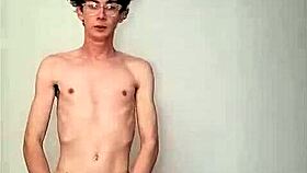 horny skinny young girl masturbates big cock on sunny bed day