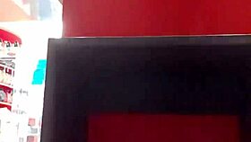 Stepsister Tries Shoes in Store, Showing Dirty Feet and Panties