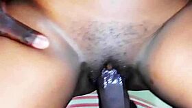 hot girl pussy destroyed by big dick as she came back to visit me in my ghetto