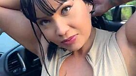 hot asian stopped in traffic blitz, ends up fucking carioca cop bareback in the woods