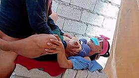 a pinay teen student gets hard fucked by construction workers after flashing