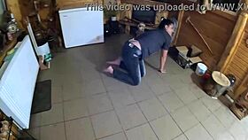 Face-fucking in tight jeans