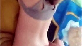 This curvy black couple enjoys homemade assfucking after her first anal experience, bent over with natural tits bouncing.