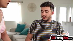 Redhead teen madi collins and latina angel gostosa fucked by big cock stepbrother