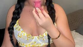 I, horny british student, touch myself with toys and squirt