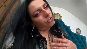 dirty-talking while masturbating and licking sex-toy pussy 263-preview