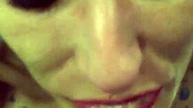 Vilja Gives Sloppy Pov Blowjob To Submissive Slave With Rough Gagging And Tits