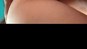 Curvy Latina Cougar Bent Over in Bedroom for Doggystyle POV Creampie on Ass