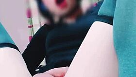 hot young ladyboy linda gets anal penetration and masturbates solo