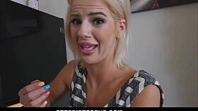 Hot Petite Blonde Teen Step Sister Bella Rose Feels Intense Fucking By Step Brother In Kitchen And Bedroom Pov.