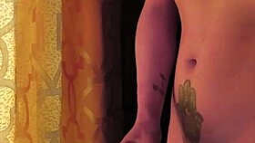 Intense Sensual Masturbation With Big Cock Flashing