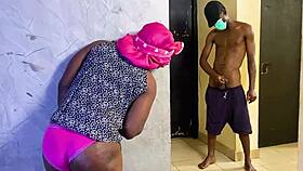 Who wins the fuck battle between the sexy ebony and her step brother?