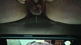 Mature European Woman Gives Handjob to Monster Cock in Bedroom