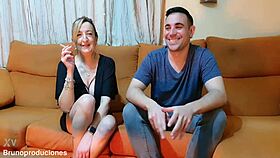 stranger fucks me in front of husband, humiliating the cuckold