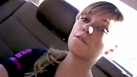 Let's go for a drive in this bisexual and lesbian compilation