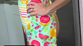 Big Titted Housewife Surprises Husband With Wet Pussy