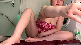 Fingering wet shaved pussy while slapping big BBW ass in doggystyle