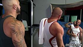 gay anal fun with big cock in locker room