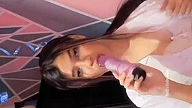 College Girl Rocks Her Dildo Play