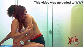 I, the redhead, seduce my plastic surgeon with passion.