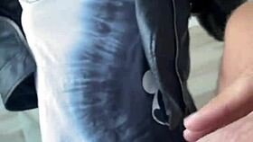 quick sex with teen in leather jacket pov