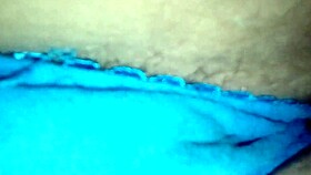 my wife's blue leggings in the first part, featuring panties