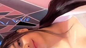 College Girl Rocks Her Dildo Play