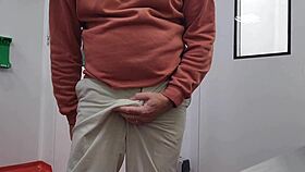 back at the hospital, waiting for the sexy nurse, i drop my pants and masturbate 😈