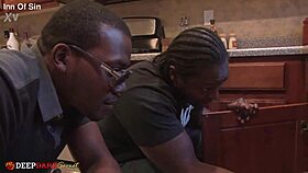 Jade calls the plumbers for a wild creampie with big black cocks!