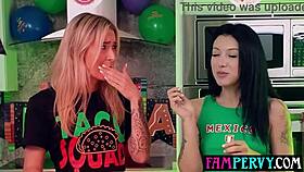 Stepsisters' hot sauce challenge turns into a wild threesome with stepbro, what happened next?