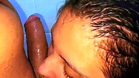 Curvy BBW Surprised in Toilet with Monster Cock Deepthroat